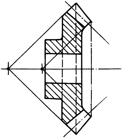 錐齒輪和準雙曲面齒輪術語點、曲線和曲面
